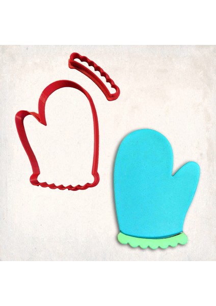 Fırın Eldiveni Detay Kurabiye Kalıp Seti 2’li