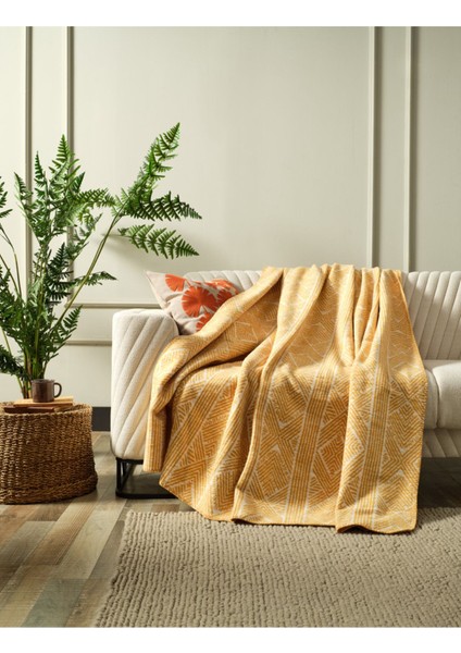 Yumuşak ve Hafif Tek Kişilik Battaniye 150X200CM Sarı