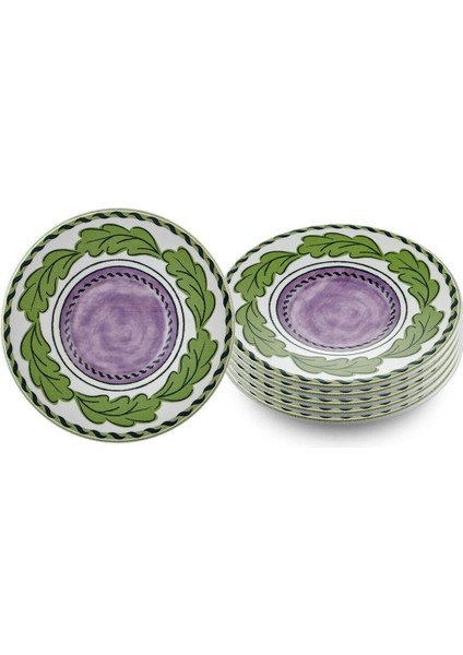 Renkli 6'lı Çay Tabağı Seti, 13 Cm, Estetik ve Şık Tasarım fiyatları