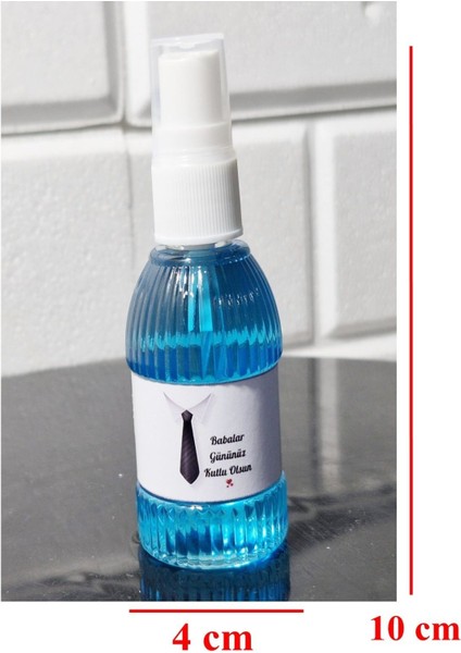 Sprey Kolonya 80 Derece Esanslı Babalar Günü Temalı 8 Adet