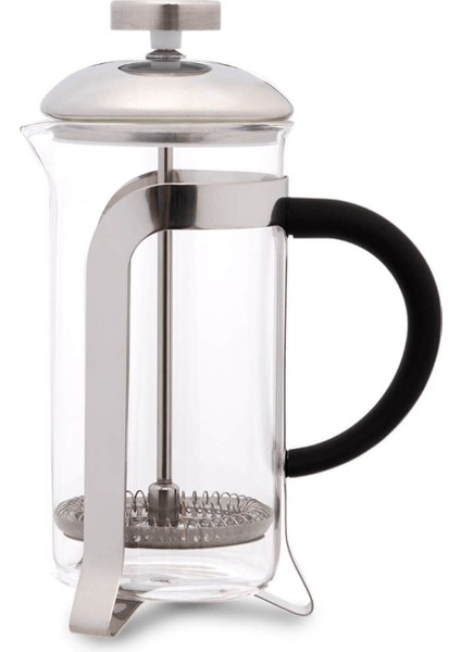 Beyaz Fransız Press Kahve Demleme Aracı, Şık ve Kullanışlı Tasarım