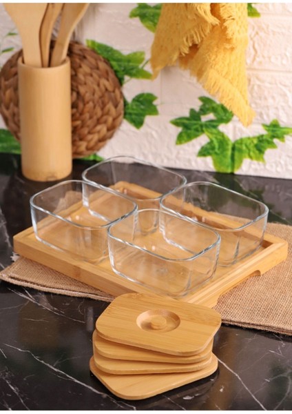 9 Parça Cam Saklama Kabı Seti, Sağlam ve Şık Kahvaltılık Kaplar indirimleri