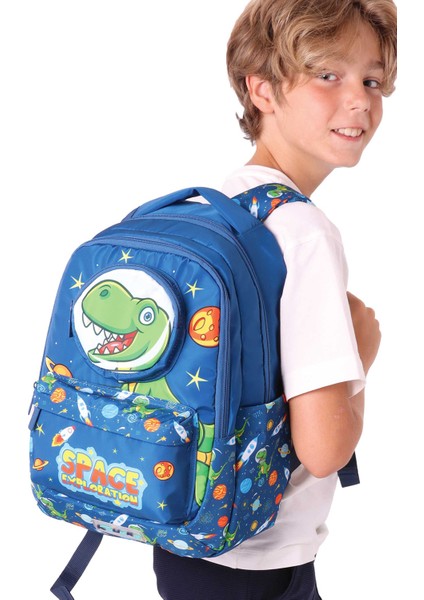 Su Geçirmez Kumaş Erkek Çocuk Çok Gözlü Ortopedik Sırt Okul Çantası L5252 fiyatları