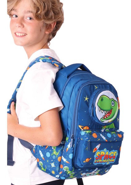 Su Geçirmez Kumaş Erkek Çocuk Çok Gözlü Ortopedik Sırt Okul Çantası L5252 modelleri