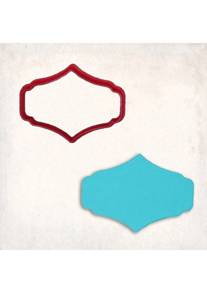 Plaka Çerçeve 5 Kurabiye Kalıbı Şekillendirici Kopat