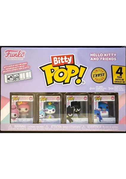Bitty Pop! Hello Kitty And Friends 4'lü Paket (Figür Boyu 2,25 Cm)