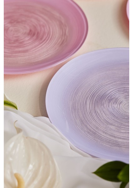 6 Parça Cam Pasta Seti, 21 Cm, Şık ve Kullanışlı, Gri Renkli El Yapımı Ürün indirimleri