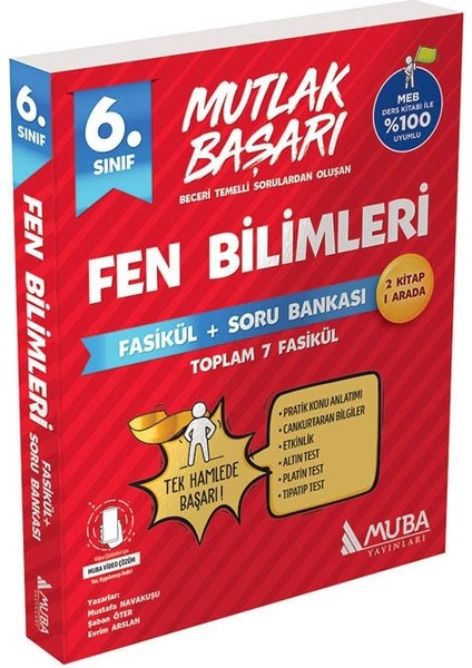 Muba 2026 6.sınıf Fen Bilimleri Fasikül + Soru Bankası Yeni Müfredata Uygundur