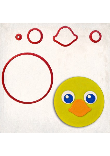 Final Fantasy Chocobo Detay Kurabiye Kalıp Seti 5’li