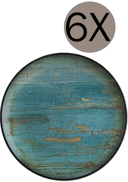 Yeşil 21CM 6'lı Seramik Pasta ve Tatlı Tabağı Takımı fiyatları