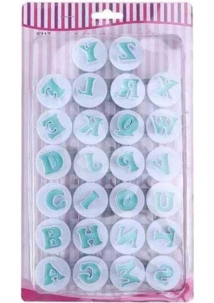 Büyük Harf Basmalı Kopat Şeker Hamuru Kurabiye Kalıbı Mavi (Bkp-26) fiyatları