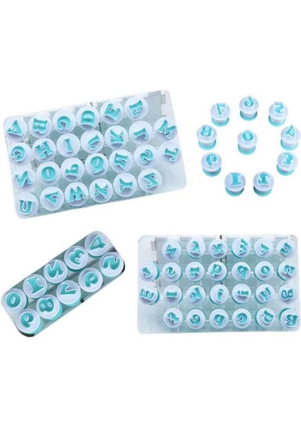 Büyük Harf Basmalı Kopat Şeker Hamuru Kurabiye Kalıbı Mavi (Bkp-26) indirimleri