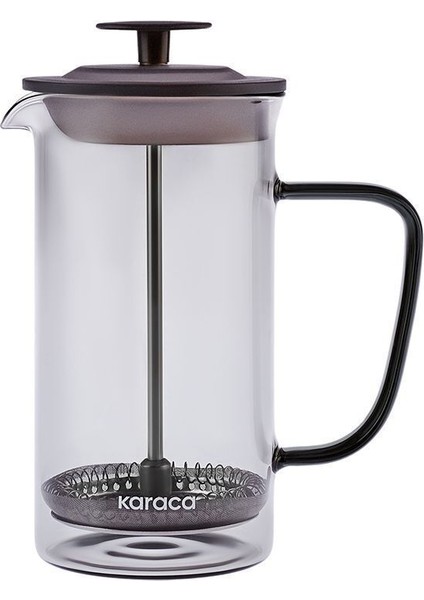 Gri 350 ml Borosilikat Cam French Press, Şık ve Dayanıklı Kahve Demleme Aracı fiyatları