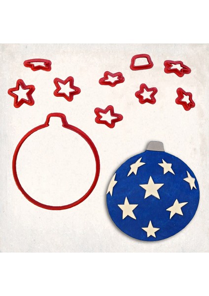 Yılbaşı Süsü Detay Kurabiye Kalıp Seti 10’lu