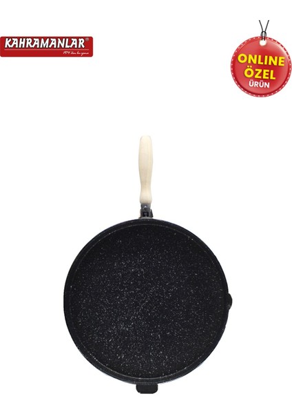 36 cm Çok Amaçlı Çift Taraflı Döküm Tava, Siyah, Dayanıklı ve Kullanışlı modelleri