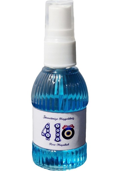 Sprey Kolonya 80 Derece Esanslı Sünnetimize Hoşgeldiniz 41 Kere Maşallah Modeli 8 Adet