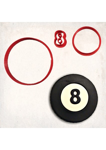 8 Top Detay Kurabiye Kalıp Seti 3’lü