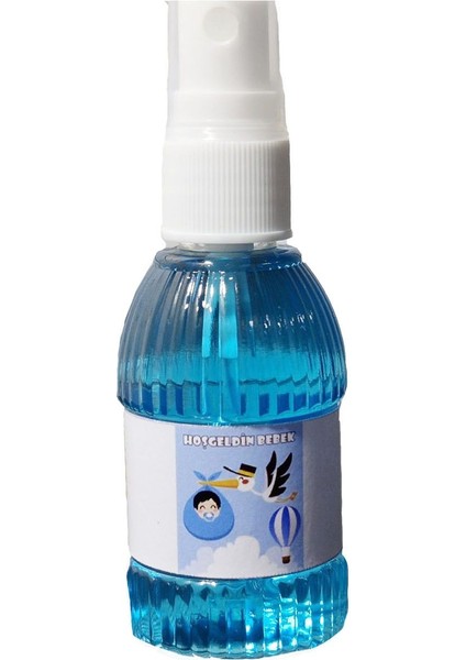 Sprey Kolonya 80 Derece Esanslı Hoşgeldin Bebek Erkek Temalı Model 8 Adet