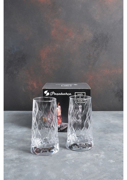 Beyaz 4’lü 345 cc Leaf Tarzı Şık ve Kullanışlı Içecek Bardağı Seti modelleri