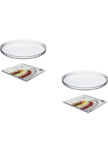 Büyük Boy Beyaz Sunum ve Servis Tabağı Çift Seti