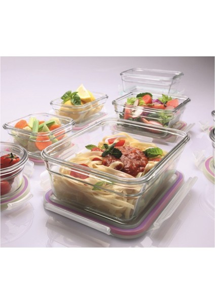 Gri 2'li Dikdörtgen Cam Saklama Kapları, Şık ve Pratik Mutfak Düzeni Sağlar modelleri