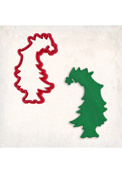 Grinch Noel Ağacı Kurabiye Kalıbı Şekillendirici Kopat