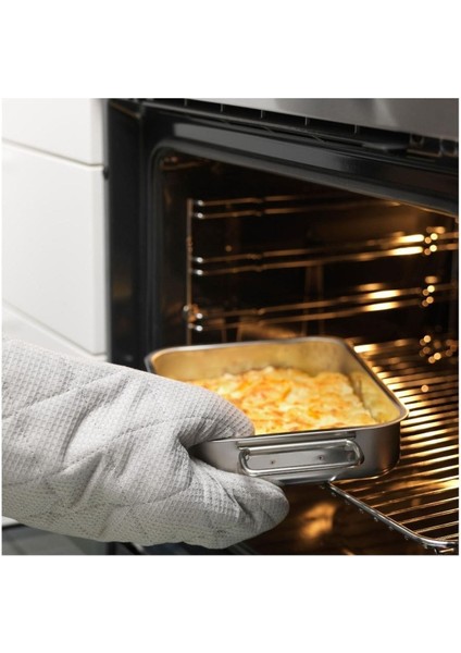 Paslanmaz Çelik Fırın Kabı 26X20 Cm, Çok Amaçlı Pişirme ve Servis Için indirimleri
