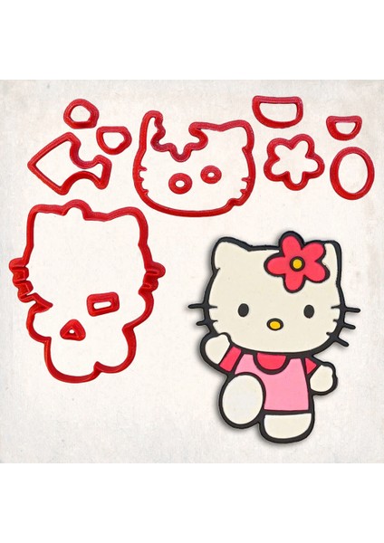 Helo Detay Kurabiye Kalıp Seti 13’lü