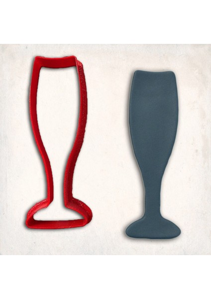 Şampanya Bardağı Kurabiye Kalıbı Şekillendirici Kopat