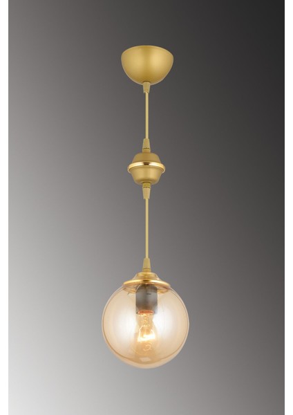 Kahverengi Eskitme Tekli Bal Glop Cam Lüks Avize, Şık ve Zarif Tasarım modelleri