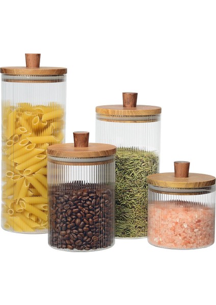 4'lü Renkli Cam Kavanoz Seti, Şık ve Pratik Saklama Çözümleri fiyatları