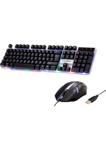 H837Q Rgb Oyuncu Klavye + Mouse