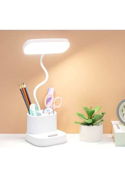 Şarjlı 40 LED Masa Lambası, Ayarlanabilir Renk ve Parlaklık, Kademeli Işık Seçeneği