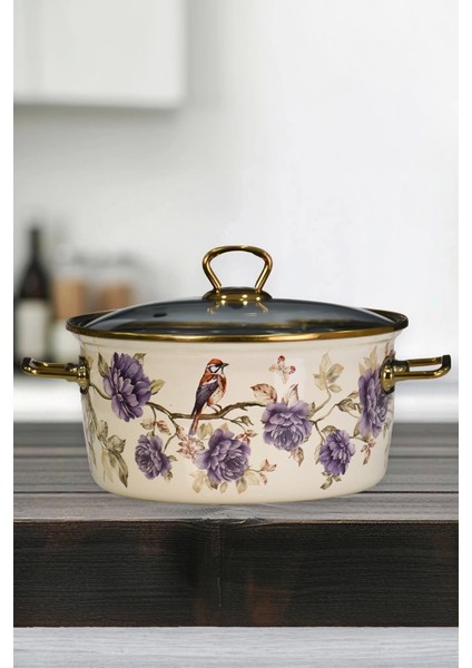 Renkli Emaye Kızartma Tenceresi 22 Cm, Şık ve Kullanışlı Mutfak Gereci fiyatları