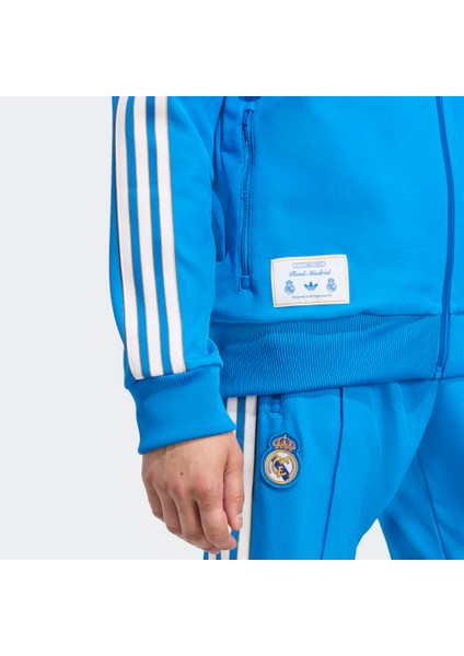 JN3058 Real Icon Tt Erkek Real Madrid Terrace Icons Fermuarlı Üst indirimleri