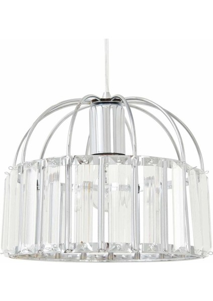 Şık Krom Tekli Taşlı Avize, Modern ve Zarif Aydınlatma Seçeneği fırsatları