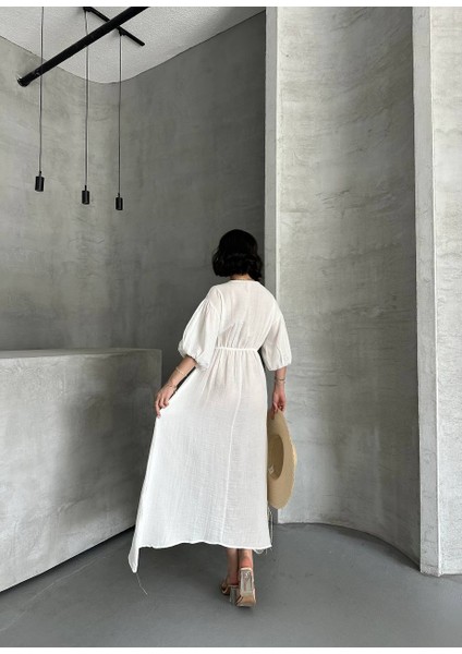 Pamuk Müslın Pamuk Kal Lastikli Elbise modelleri