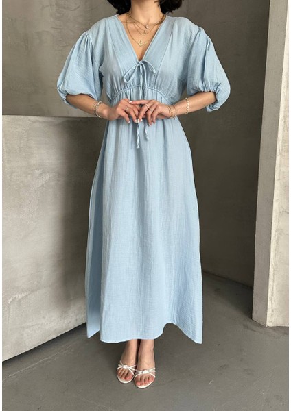 Pamuk Müslın Pamuk Kal Lastikli Elbise fiyatları