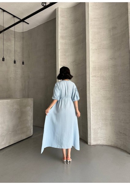 Pamuk Müslın Pamuk Kal Lastikli Elbise modelleri