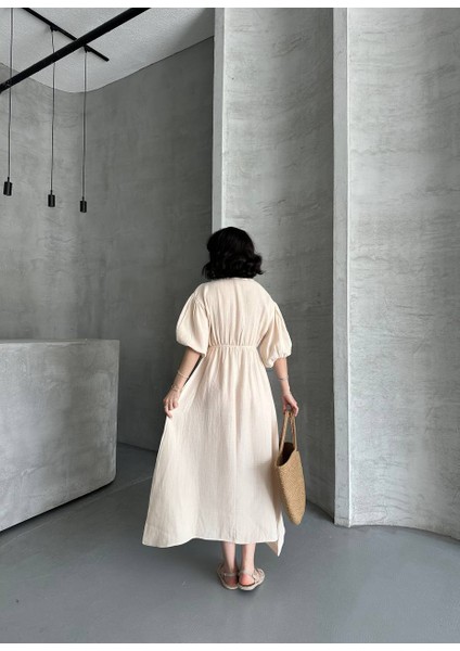 Pamuk Müslın Pamuk Kal Lastikli Elbise fiyatları