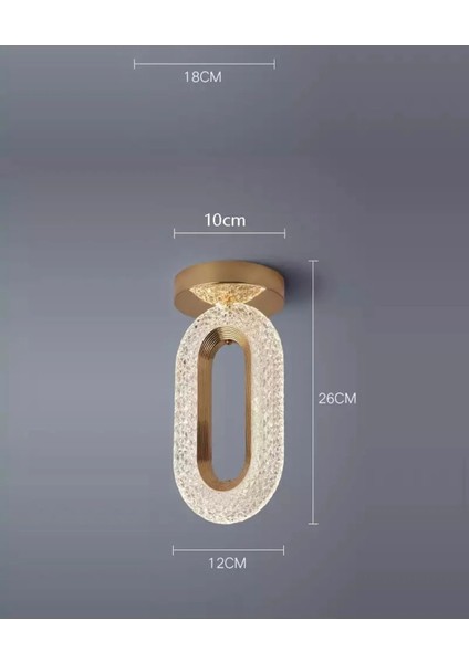 Sıfır Ledli Altın Renkli Tavan Avizesi, 3 Renk Modu, Şık ve Modern Tasarım fiyatları