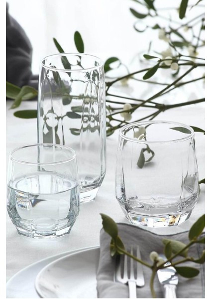 Turuncu 18 Parça Su Bardağı Seti - Şık ve Dayanıklı Tasarım