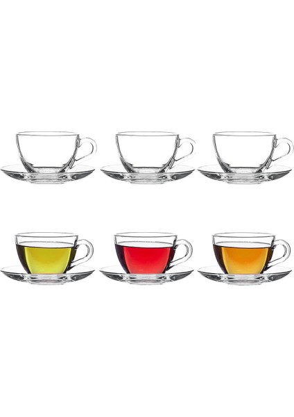 6'lı Büyük Fincan Takımı, Çay ve Kahve Için, 238 Ml, 12 Parça, 6 Kişilik modelleri