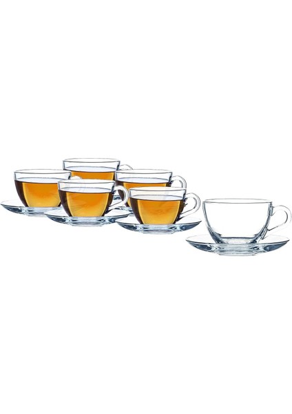 6'lı Büyük Fincan Takımı, Çay ve Kahve Için, 238 Ml, 12 Parça, 6 Kişilik fırsatları