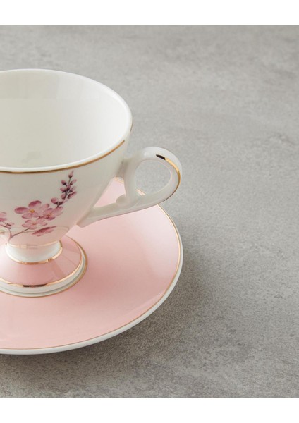 Pembe Kahve Fincan Takımı, 80 Ml, Şık ve Zarif Tasarım fırsatları