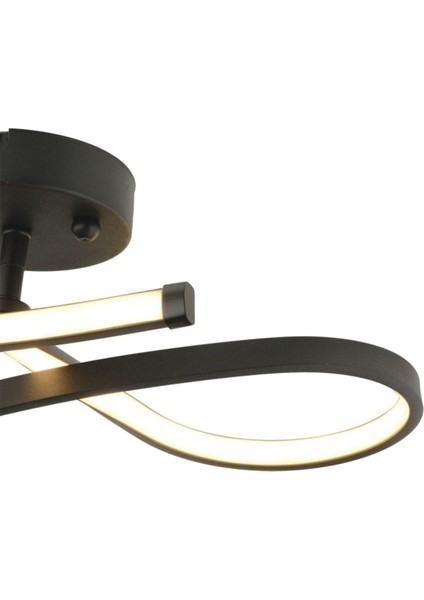 Siyah 38W Çok Renkli LED Modern Sarkıt Avize, Mutfak ve Banyo Için Şık Aydınlatma fırsatları