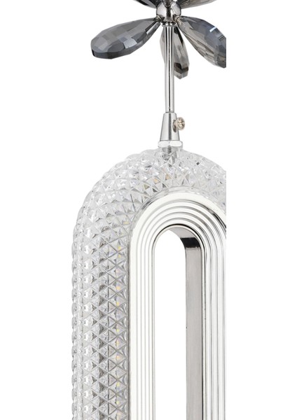 Modern Gümüş Renkli 3 Renk Ledli Şık Avize, Zarif ve Işıltılı Tasarım fırsatları