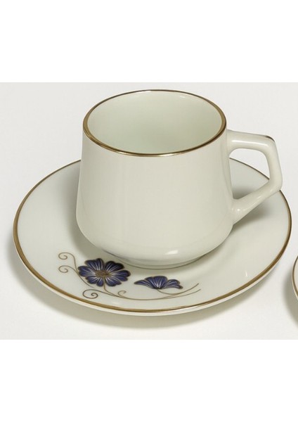 Evaliza Nostalji Kelebek Double Kahve Fincanı Takımı 2 Parça 1 Kişilik 130ML