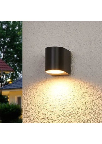 7W Beyaz LED Aplik, Iç ve Dış Mekan Dekoratif Işık, Siyah Renk fırsatları