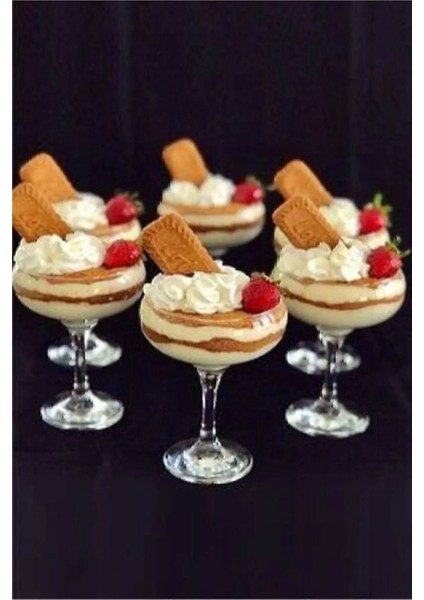 6'lı Cam Sunumluk, Ayaklı, Beyaz, Şık ve Pratik Sunum Çözümü fiyatları